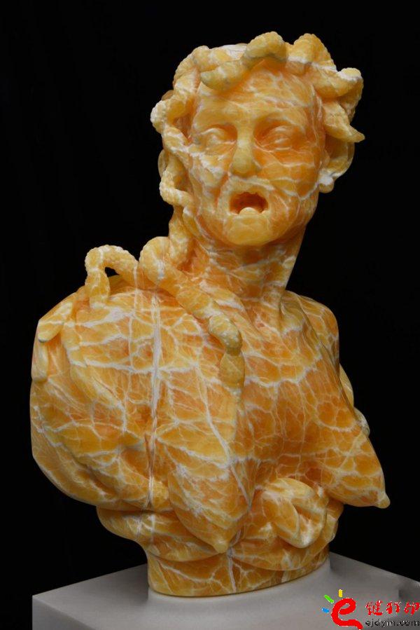 3D打印個(gè)性化私人訂制 紐約藝術(shù)家Barry X Ball的3D打印塑像作品Envy