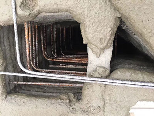 加入了鋼筋的3D打印房子